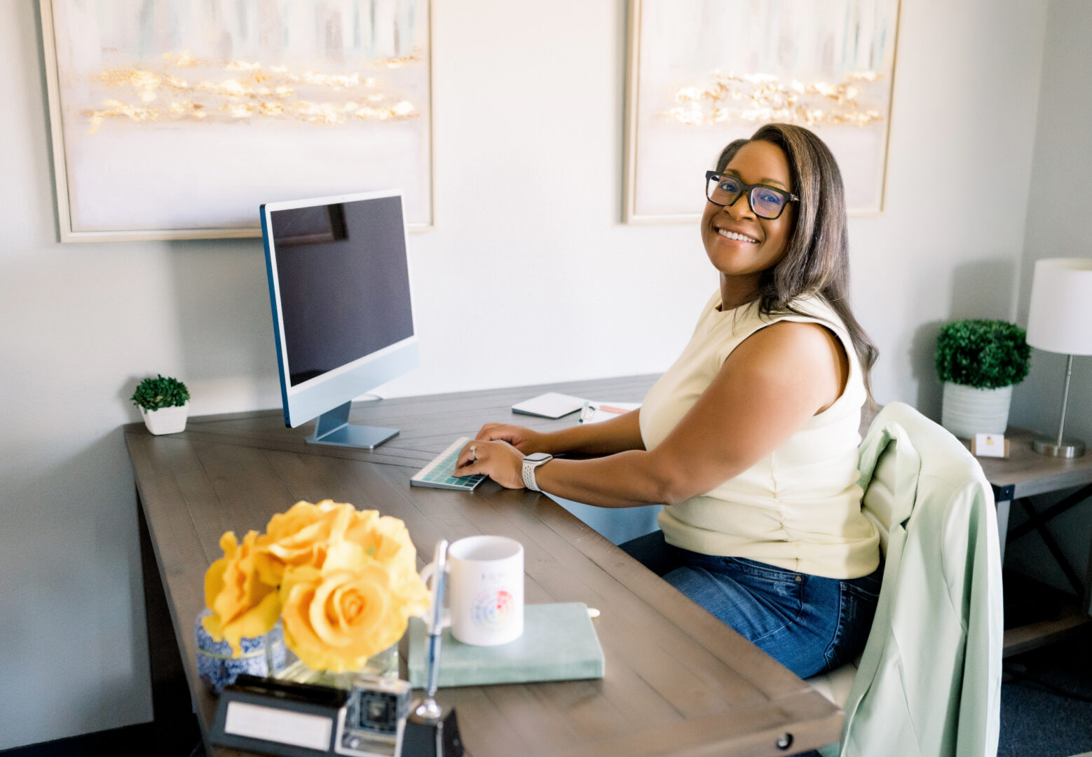 Therapist posing for brand photo session for Temecula Brand Photographer