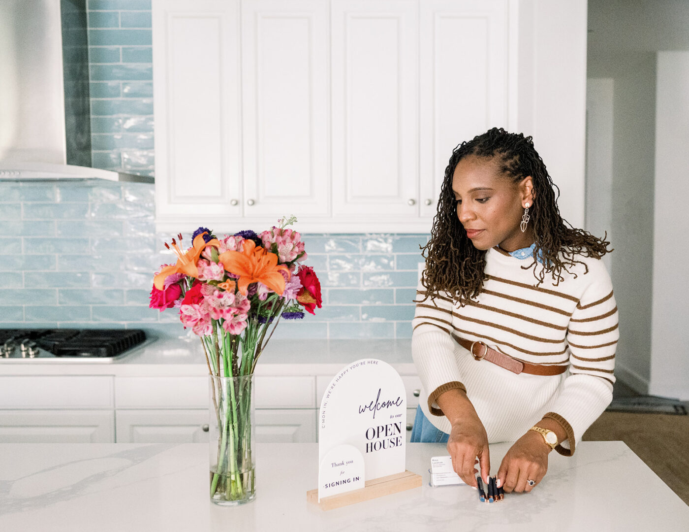 Updated headshots and branding session for female entrepreneur with Temecula brand photographer