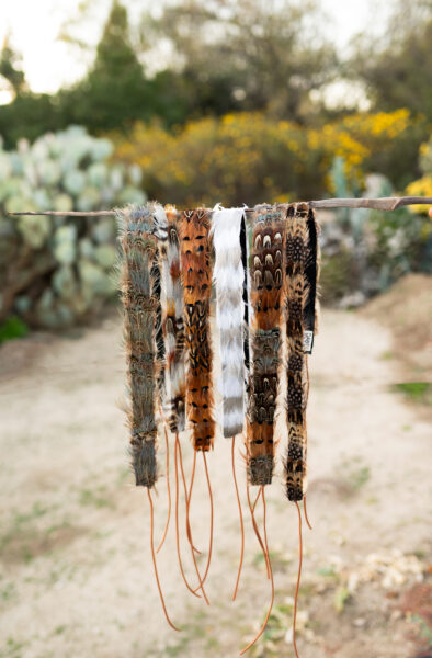 feather hat decor products taken by a product photographer in Temecula California