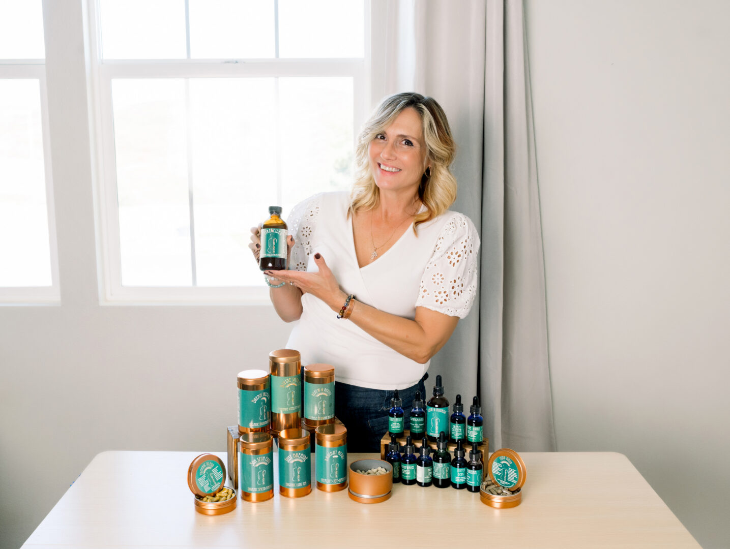 Studio locations in Temecula for a brand session for herbalist