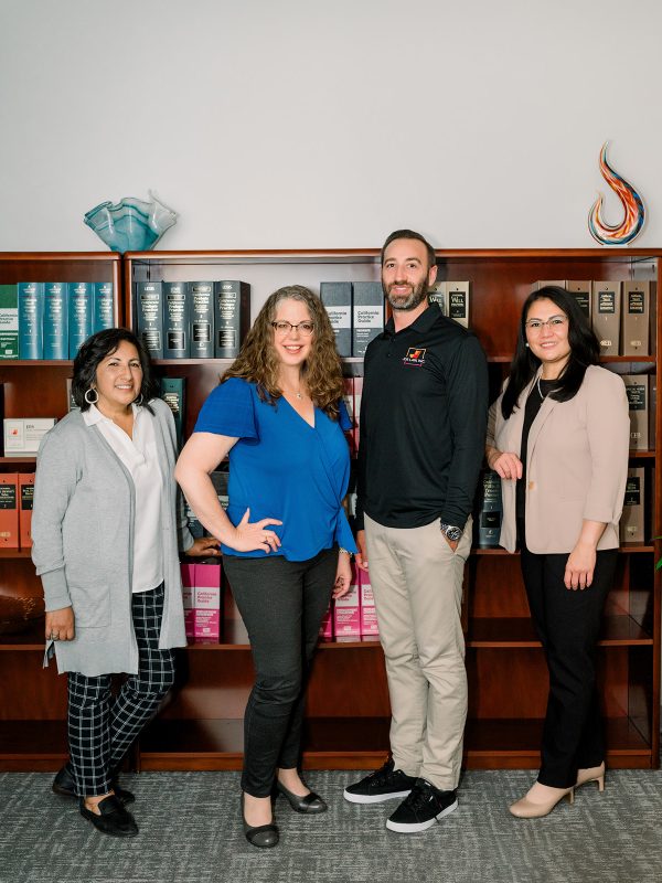 staff at law firm poses for staff photos