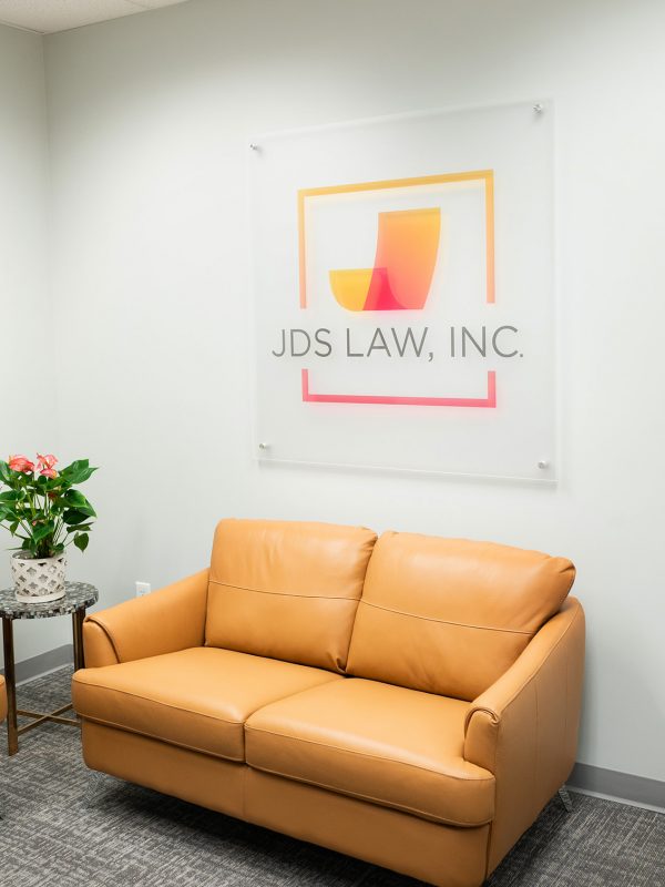 Law firm branding session waiting room photo